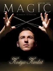 Kostya Kimlat on the cover of MAGIC, the magazine for magicians