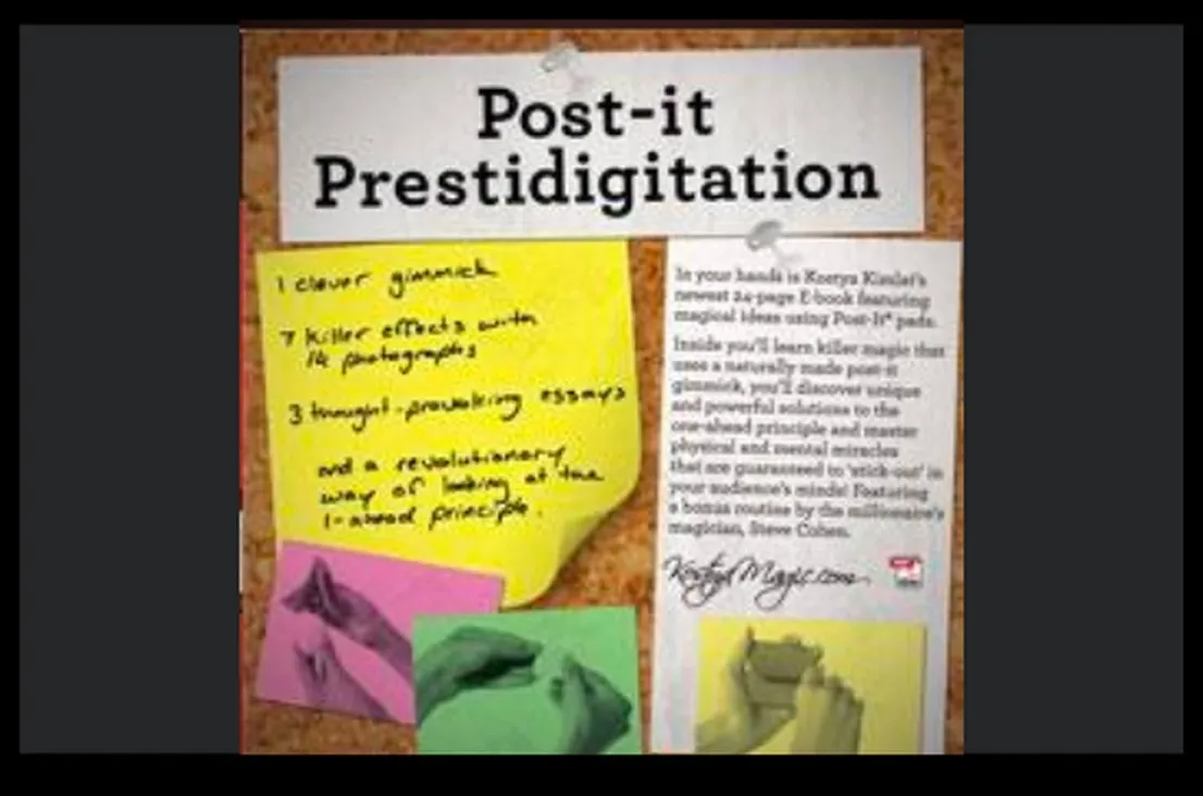 Cover of Post-It Prestidigitation by Kostya Kimlat